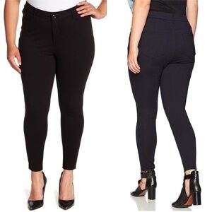 NWT Navy Rebel Wilson x Angeles Super Bass Midrise Ankle Skinny Uplift Pants 16W